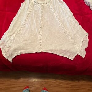 Ladies white flowing summer top